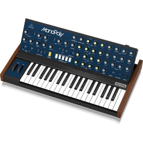 Behringer Analog Synthesizer, Polyphonic/Paraphonic, 37-Key, Monopoly, Blue