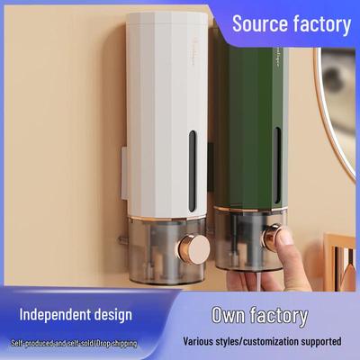 Wall-Mounted Foaming Soap Dispenser with Storage Shelf