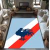 Sydney Printed Flannel Area Rug Non Slip Soft Polyester Floor Carpet Indoor Decor Mat for Bedroom Living Room Sofa