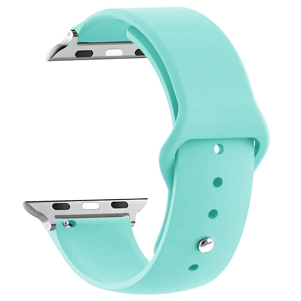 Banda din silicon pentru curea Apple Watch 44mm 45mm 40mm 41mm 42-38mm 45mm bratara sport iwatch seria 8 7 6 5 4 3 SE 9 Ultra 2 49mm