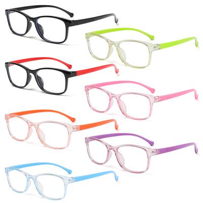 1PC Kids Boy Girl Anti-blue Light Glasses Ultra Light Frame Protection Eyeglasses Student Computer Online Study Classes Eyewear