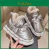 Cotton Thick Thickened Waterproof Boots Soled Antiskid Ladies Cute Cotton Shoes Winter Warm Down Lightweight And Comfortable
