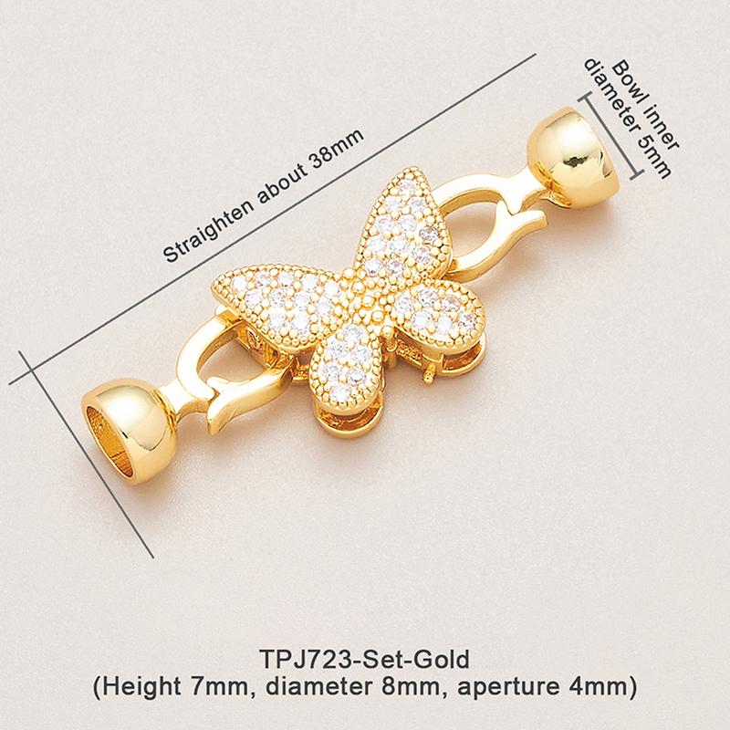 Messing Strikje Sluitingen Bevestiging Verbinding Sluiting Slot Connectoren Voor Diy Sieraden Maken Accessoires