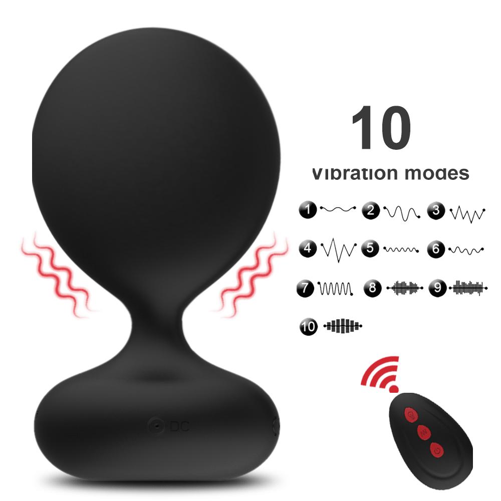 Drahtlose Aufblasbare Butt Plug Männlichen Prostata-massagegerät Vibrator Anus Expansion Anal Spielzeug G-punkt Stimulator Sex Spielzeug Für Männer Homosexuell