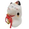 Maneki Neko (winkende Katze) Figur mit Kissen, perfekt für Glück, Wohlstand, geschäftlichen Erfolg, Geschäftseröffnungen und mehr. Glückverheißend