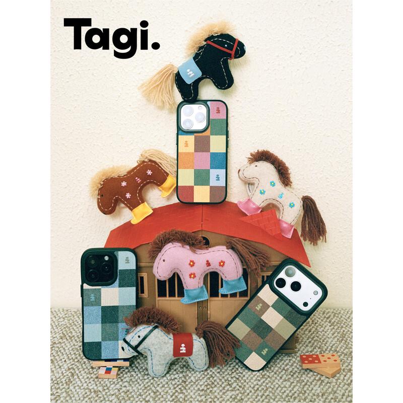 

Tagi Denim Plaid Leather Magnetic iPhone Case iPhone 17