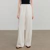 Women's Striped Linen-Feel Wide-Leg Casual Pants