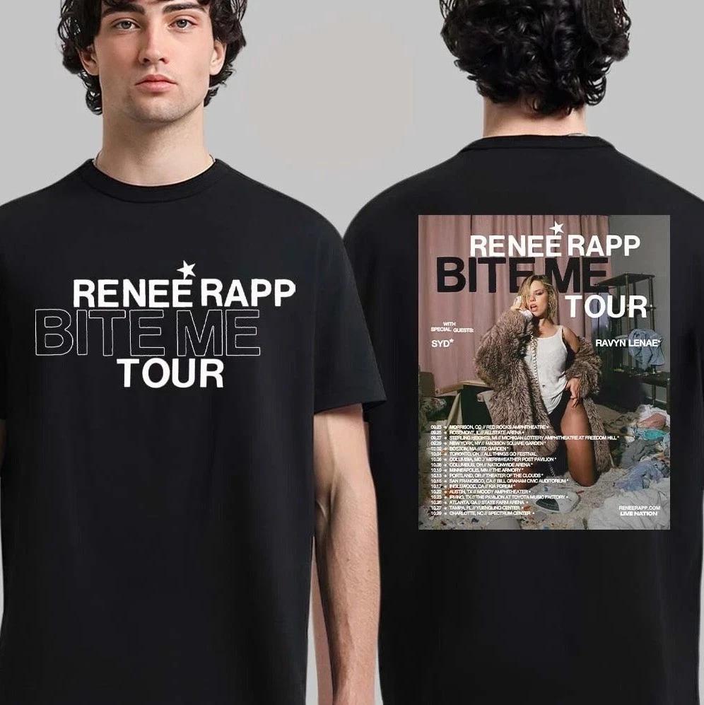 Renee Rapp Bite Me Tour Schedule Tour Dates Two Sided T-Shirt 2XL
