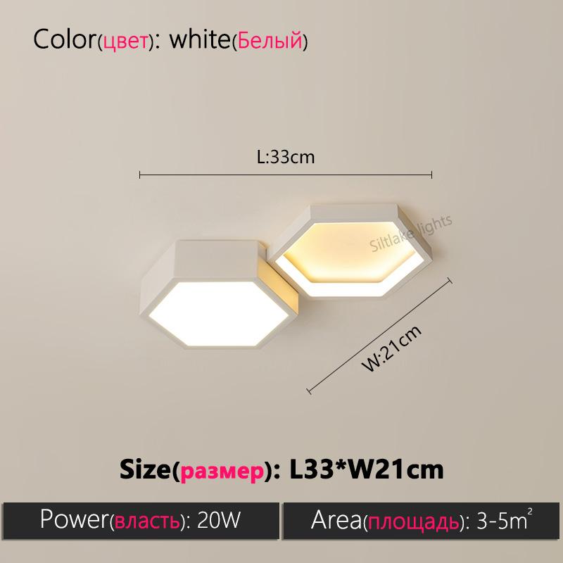 

Nordic simple living room ceiling lamp honeycomb design combination creative art indoor lighting study restaurant bedroom lights Warm Light No remote