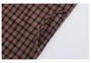 2026 Pure Cotton Plaid Cardigan for Middle-aged & Elderly Women - Long Sleeve, Mom & Grandma Style