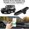 Upgraded Phone Mount For 2018      Jeep Wrangler JL JLU & Gladiator JT, Multi-Mount Phone Holder Dash Tray System Kit With Extension Arm Metal Rod