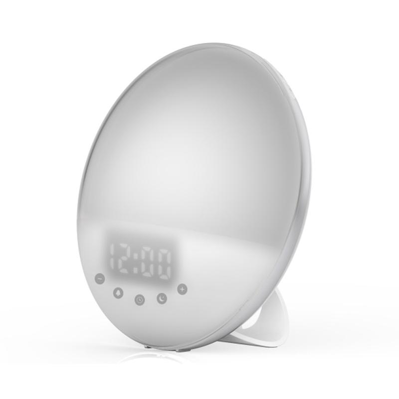 Buy Wake Up Light Sunrise Alarm Clock Night Light Nature Sounds FM Radio Touch Control 6 Colors