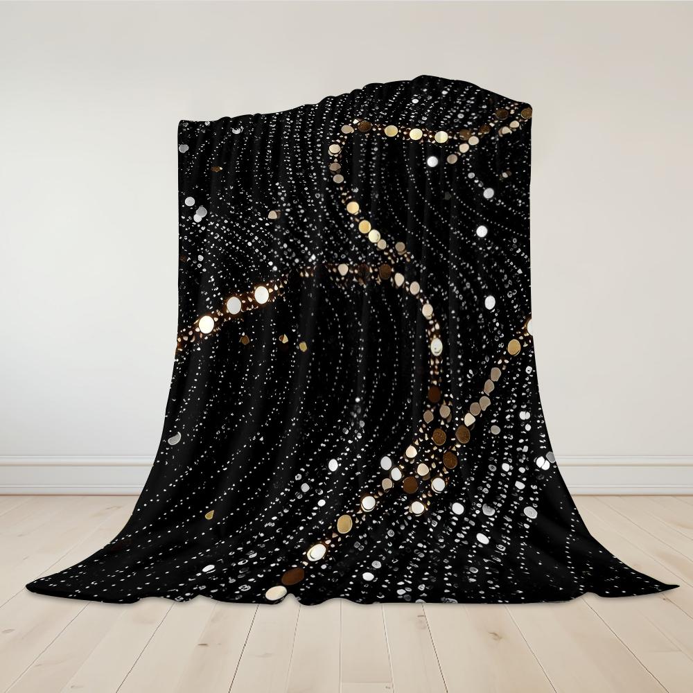 Glimmer Veil Flanelldecke Warm Weich Halloween Weihnachten Sofa Warm Gemütlich Dekoratives Dekor Geschenk für Alle Jahreszeiten