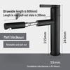 Grifo de Lavabo Extraíble Negro TLXT Montado en Cubierta