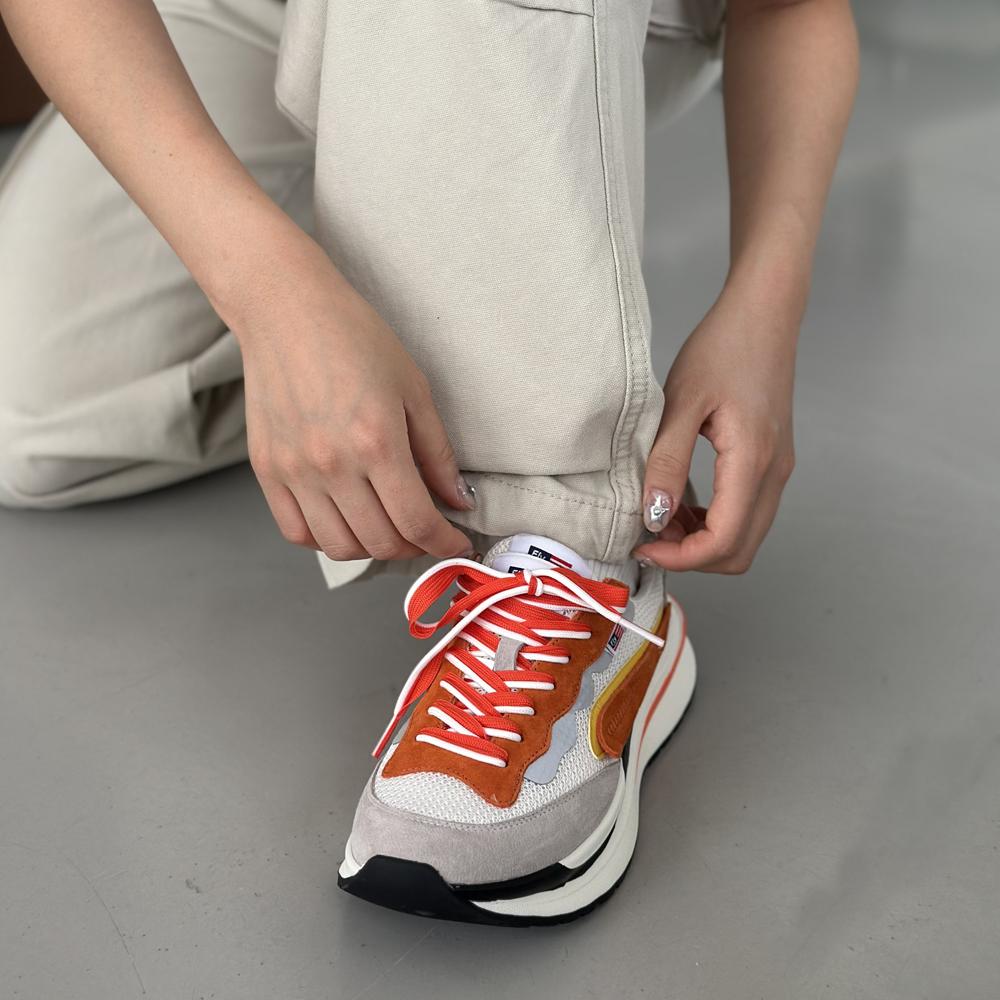 Fly New York Oversol Patchwork 2 Women'S Sneakers Orange Nysw800Or