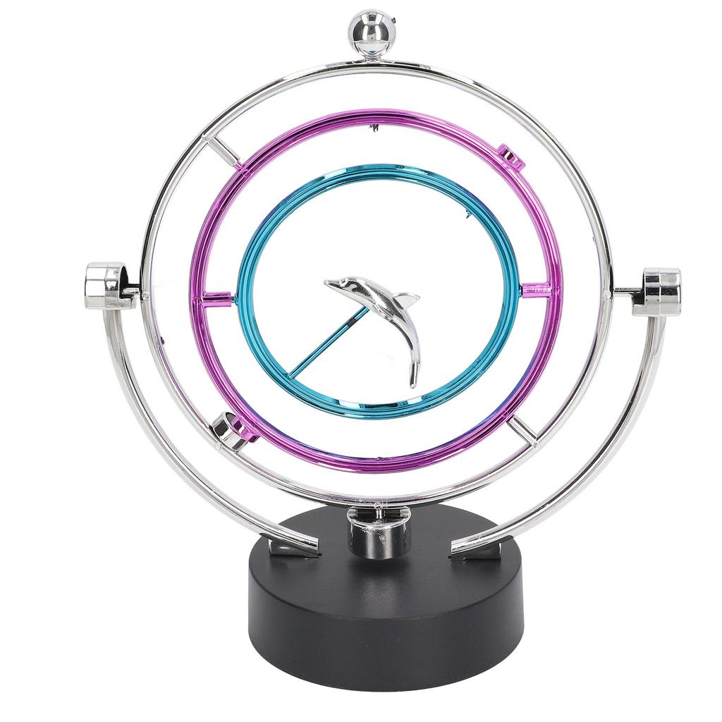 Perpetual Motion Toy Innovative Large Circle Dolphin Perpetual Swing Toy for Home Office