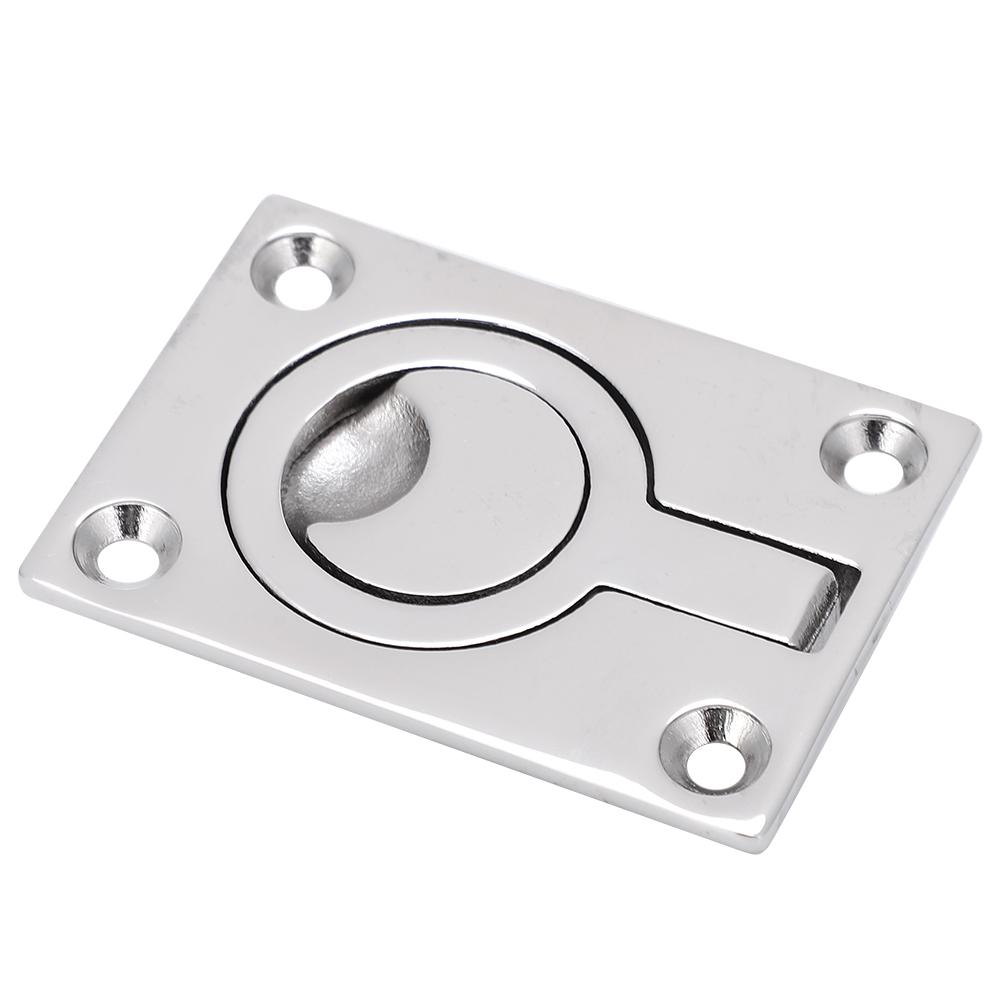 Durable Stainless Steel Marine Boat Deck Lifting Ring Door Knob Handle Pull Ring Buckle(64*44 )