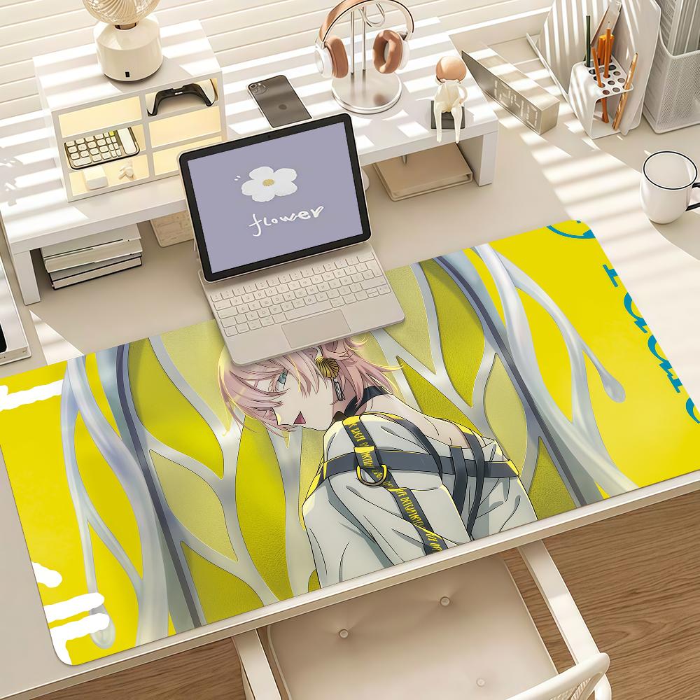 Virtual Idols MMilgram Amane Mouse Pad Anti Slip Rubber Edge Locked Thickened Laptop Gaming Desk Mat