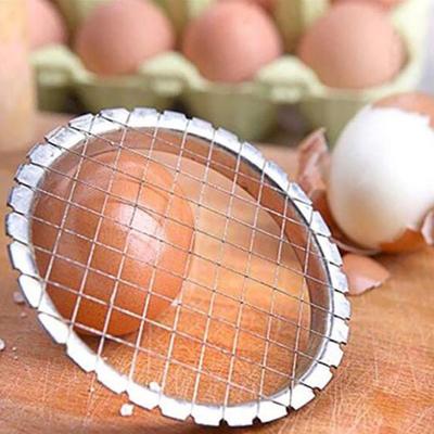 Paslanmaz Çelik Küp Dilimleyici Yumurta Kesici 8.5cm Dayanıklı Temizlemesi Kolay