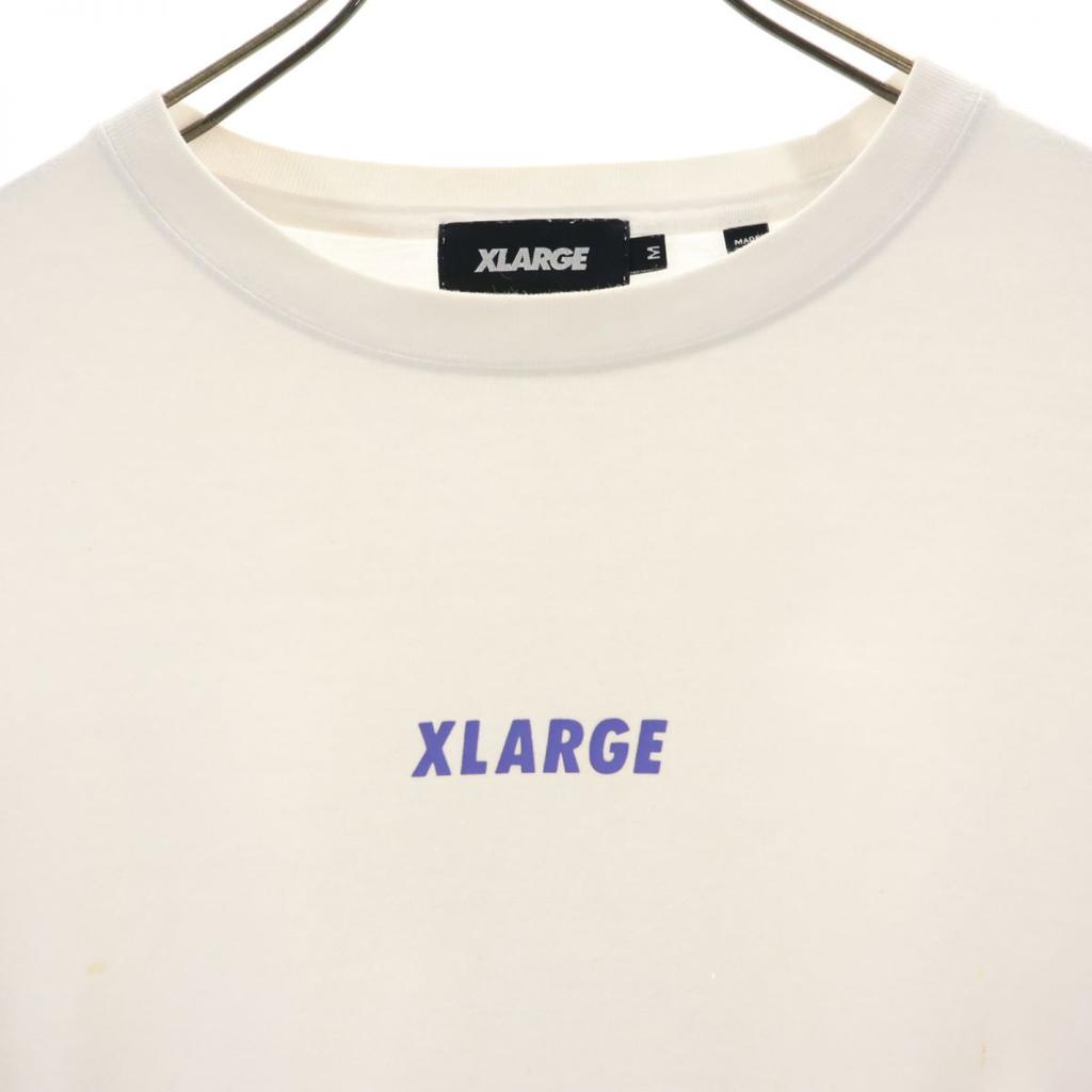 Xlarge Print Langarm T-Shirt M weiß Ron T Herren Gebraucht