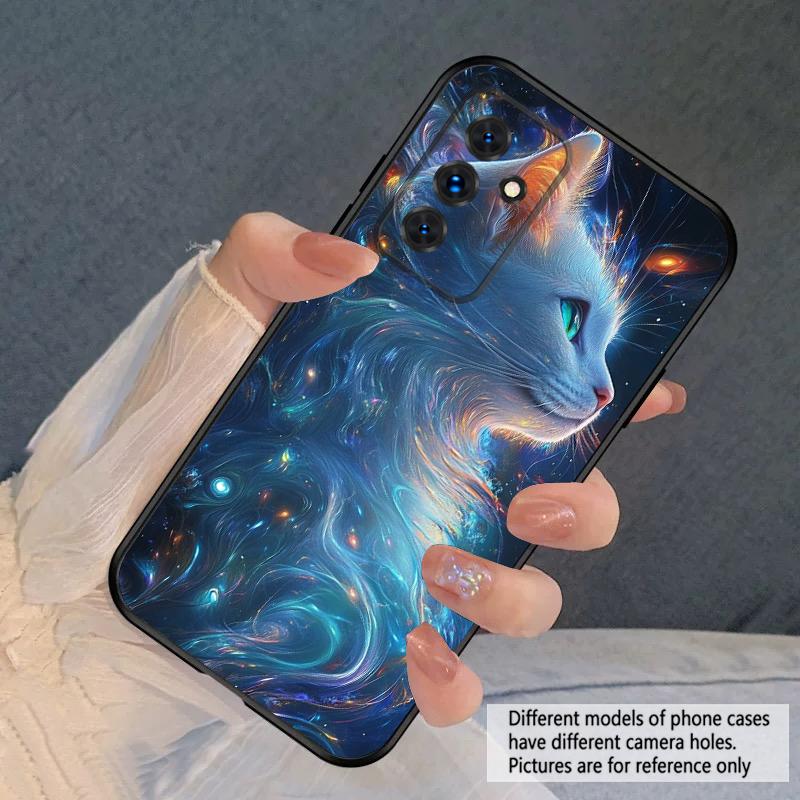 Cat In the Water For Samsung S20FE S 21 22 23 FE 24 Plus 25 Ultra Galaxy M23 32 34 35 52 53 54 55 5G Silicone Soft Phone Case