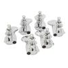 1:18 Gear Ratio Guitar Tuners Knob Enclosed Robust Silver Electric Guitar String Knob Tuning Pegs
