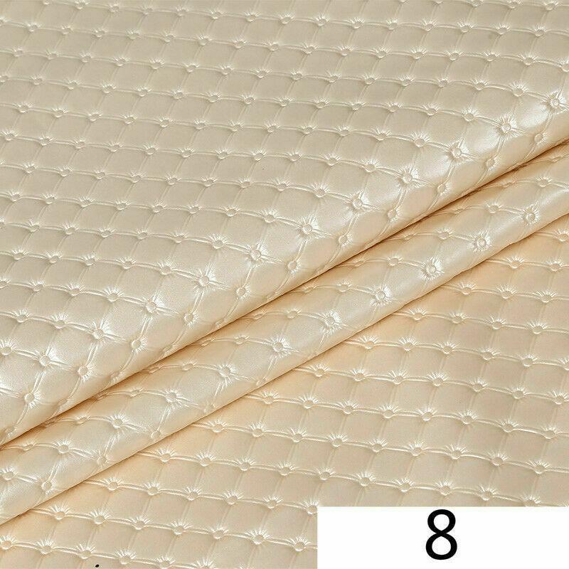 100x138cm Ražená PU kůže Umělá Syntetická Kůže Látky na Šití DIY Taška Pohovka Dekorace do Auta Domácí Čalounický Materiál