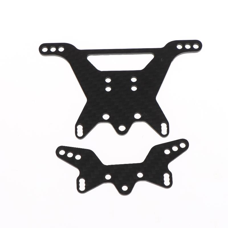1Set Karbon-Dämpferstrebe Vorne Hinten Für Tamiya Tt-02B 1/10 RC Auto Chassis Teile RC Auto Ersatz Front-Dämpferstrebe