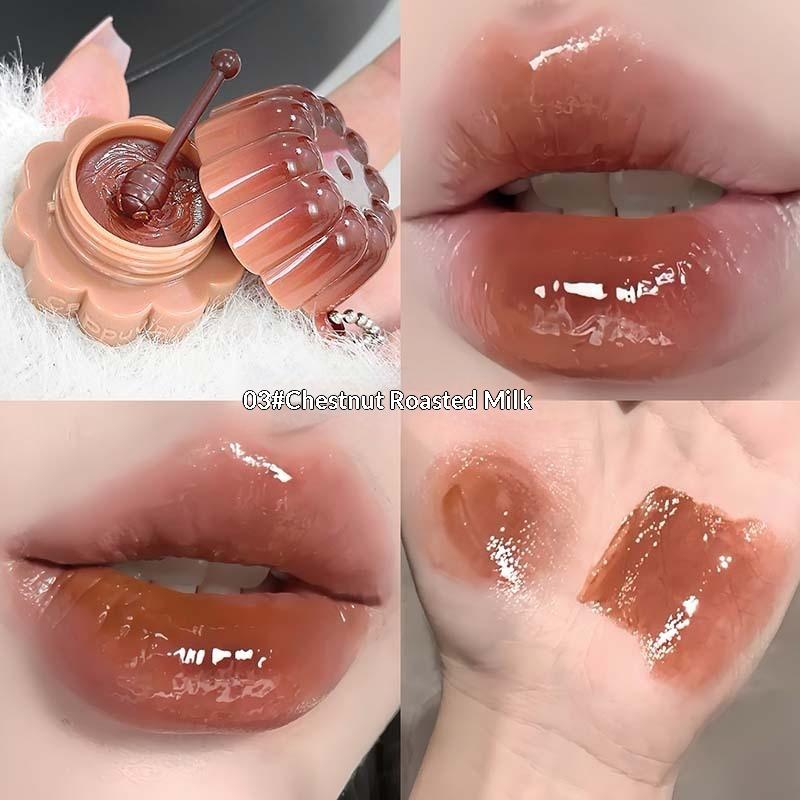 

Cappuvini Jelly Tint Lip Gloss - Hydrating Water Shine Plumping Lip Stain Velvet Matte Liquid Lipstick Long Lasting Non-Stick