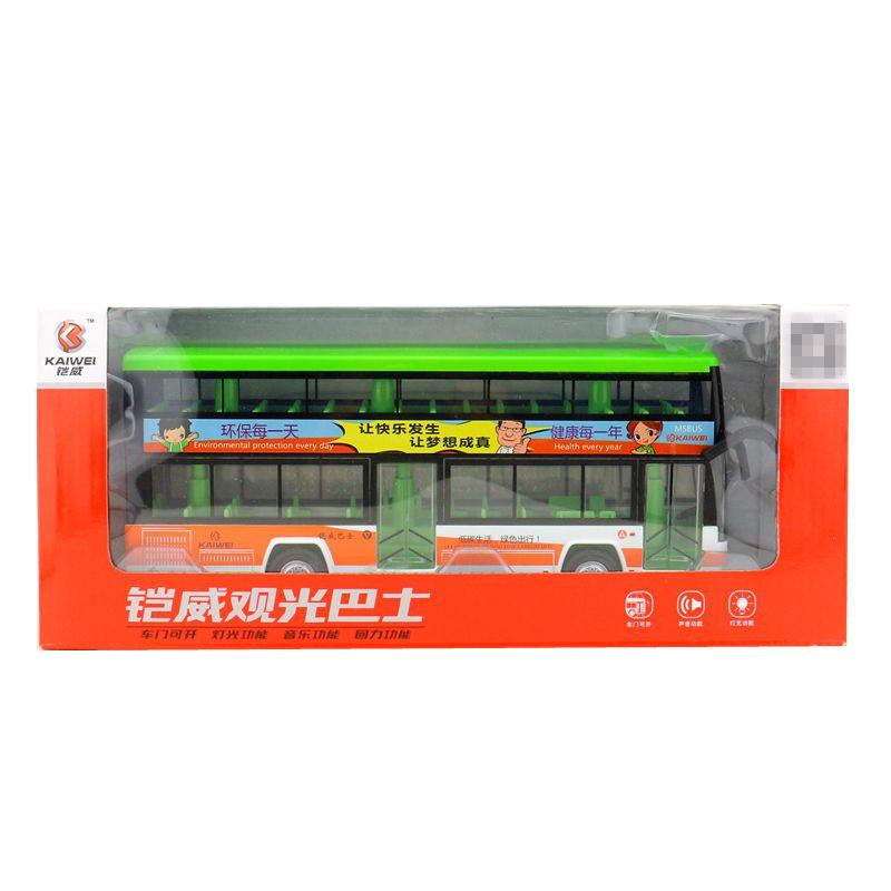 Lloy Tourist Bus Toy Model With Sound Light And Inertia Design Operation