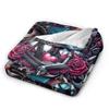 Nightmare Before Christmas Jack Flannel Blankets Winter Super Warm Throw Blanket for Child Print Bedspread Sofa Bed Cover