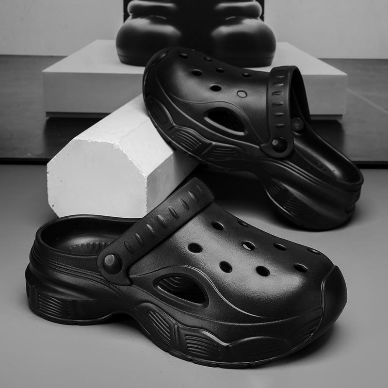 Hole Shoes Men's New Summer Thick-soled Driving Non-slip and Wear-resistant Outer Wear Beach Bag Head Sandals