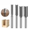 Single And Double-Edged Straight Cutter 1/4 Handle 1/2 Handle Woodworking Milling Cutter Trimming Machine Cutter Head Slotting Trimming Cutter Router