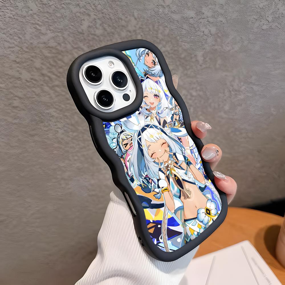 

Game GI Mualani Wavy Edge TPU Mobile Phone Case for iPhone 17 16 15 14 13 12 11 Air Pro Max Plus Colorful Cover iPhone 12 Pro