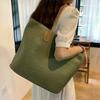 New Commuter One Shoulder Straw Woven Bag Versatile Summer Woven Women's Bag Travel Beach Bag Large Capacity Tote Bag for Women