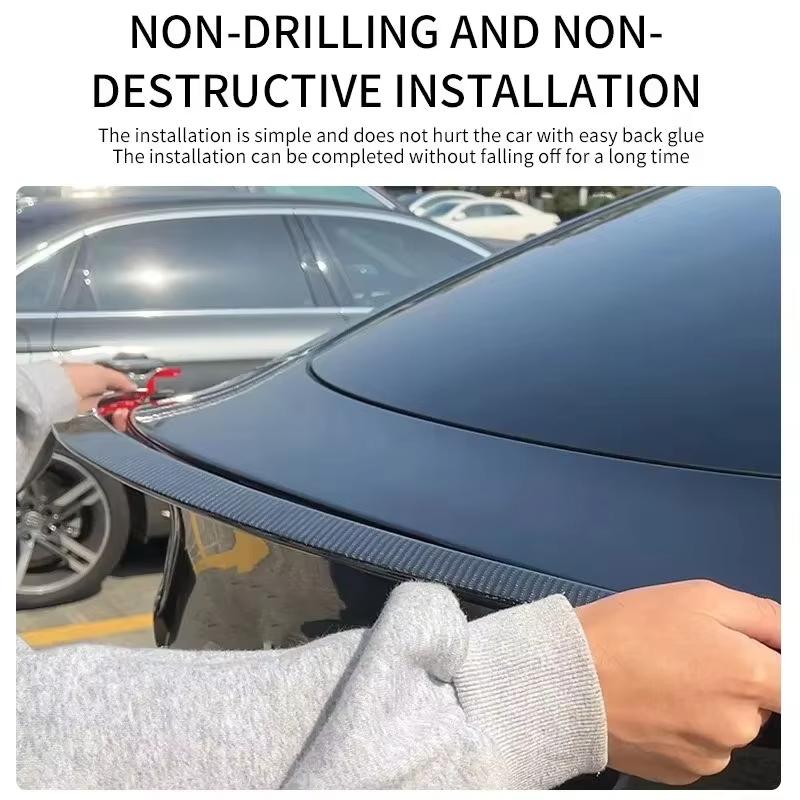 For Tesla Model 3 Highland 2026 Model Y 2024 Real Carbon Fiber Spoiler 2020-2025,Trunk Lid Wing,Car Exterior Styling