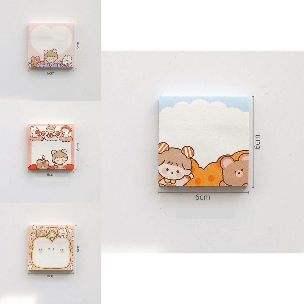 Memo 100sheets Sticky Pad Message Notes Decorative Notepad Supplies Stationery