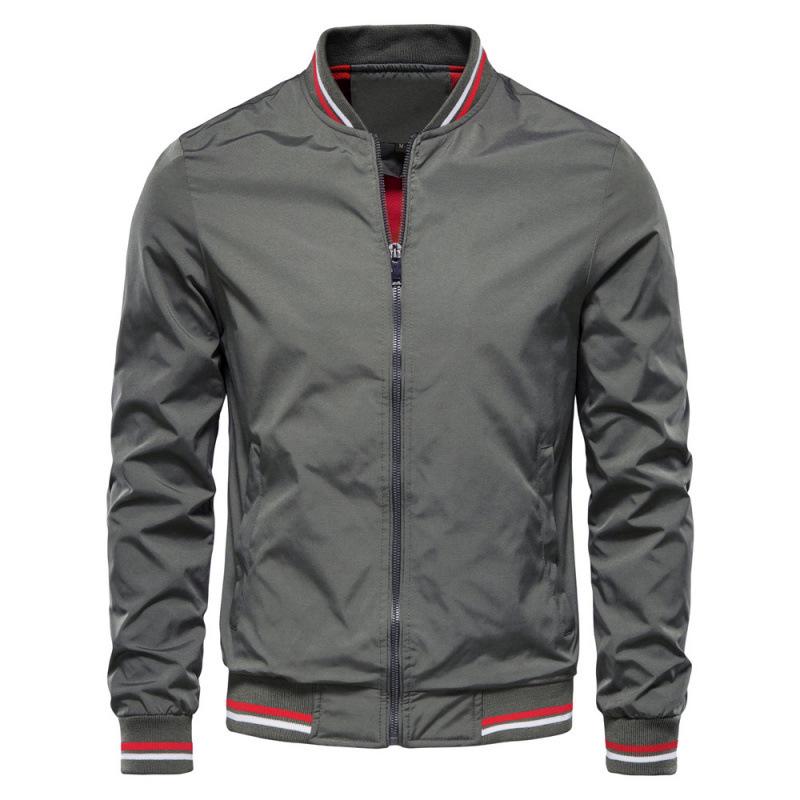 Trendy Men's European-American Spring/Autumn Casual Jacket - Fashionable Thin Outerwear