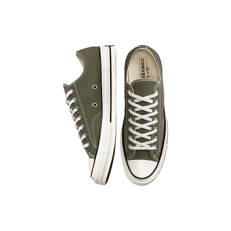 Converse Chuck 70 Low Utility Green Unisex Sneakers Egret Black A00757C