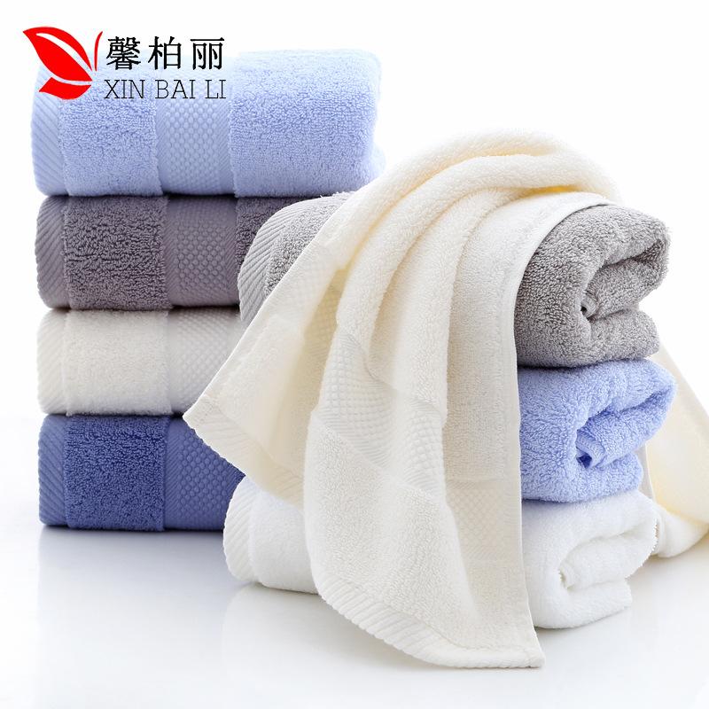 Pure cotton towel, cotton absorbent face towel thickened 130g gift