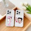 C-Classic Character Anime B-Bettys B-Boops Phone Case For iPhone17p 16 15 14 13 12 11 Mini Pro Max Plus Transparent Cover