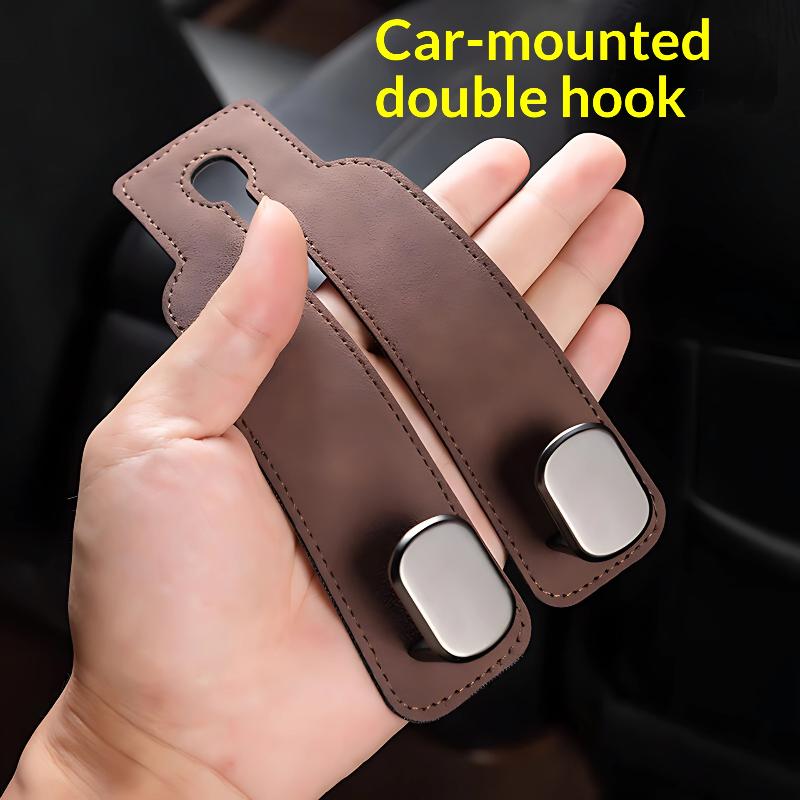 1 Stück PVC Auto Kopfstützenhaken Doppelhakendesign Geeignet für Geldbörsen und Taschen Sitzrückseite Aufbewahrungszubehör