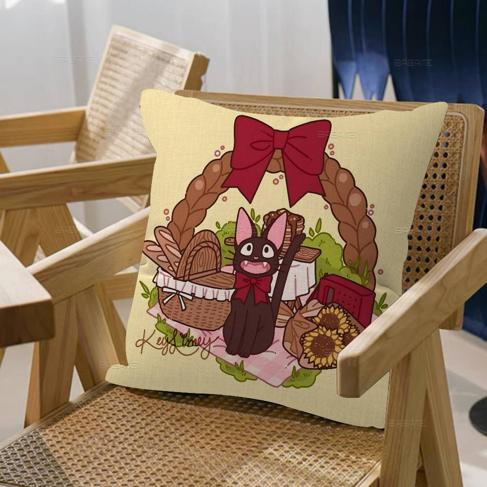Anime K-Kikis D-Delivery service Personalized Pillow Dust Cover Bedroom Kids Party Decoration Pillowcase Birthday Children Gift