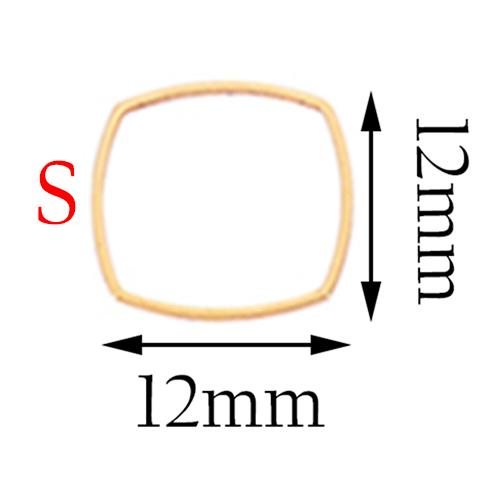 20pcs 3 Size Gold Stainless Steel Charm Pendant Open Bezels Hollow Pressed Resin Frame Mold Bezel DIY Jewelry Making Accessories