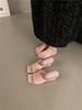 First Encounter Season Annual Slope Sandals Fashion Seaside Cool Slippers Summer Wear Open-Toed High Heels