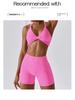 Candy Color Quick-Dry High-Waisted Nude Yoga Shorts - Hip-Lifting Running Fitness Leggings
