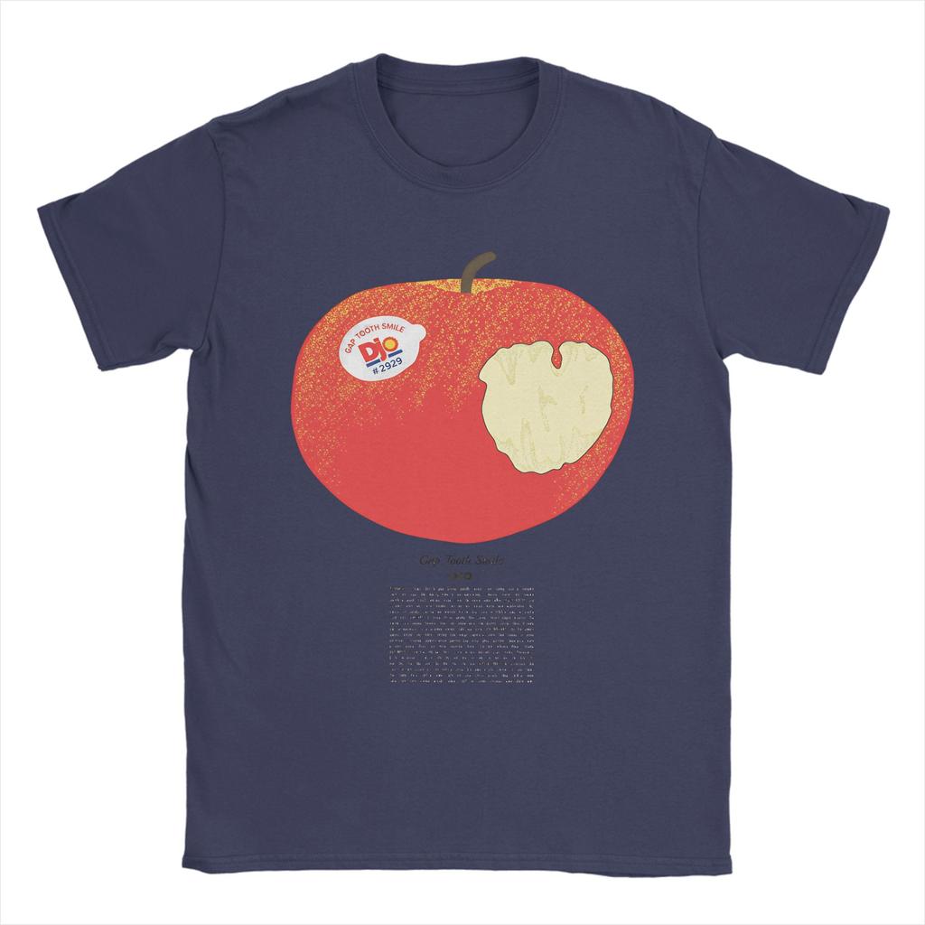 Djo Apple Funny Cartoon Graphic Cotton TShirt For Unisex Beach Funny TShirts O Neck Trending Tees Oversized Casual Clothing