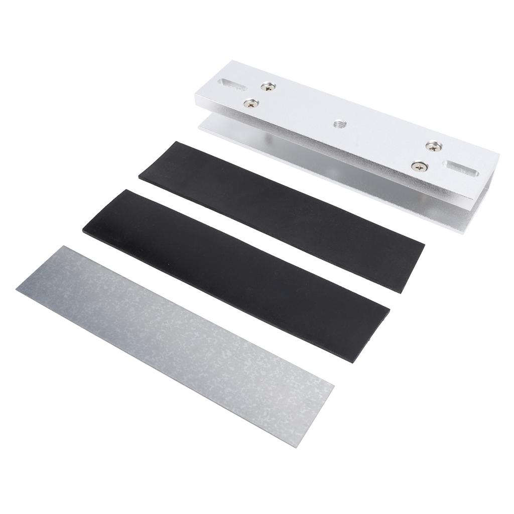 Magnetic Lock U Shape Bracket Aluminum Alloy 280kg 600lbs Electromagnetic Lock U Bracket for Frameless Glass Door