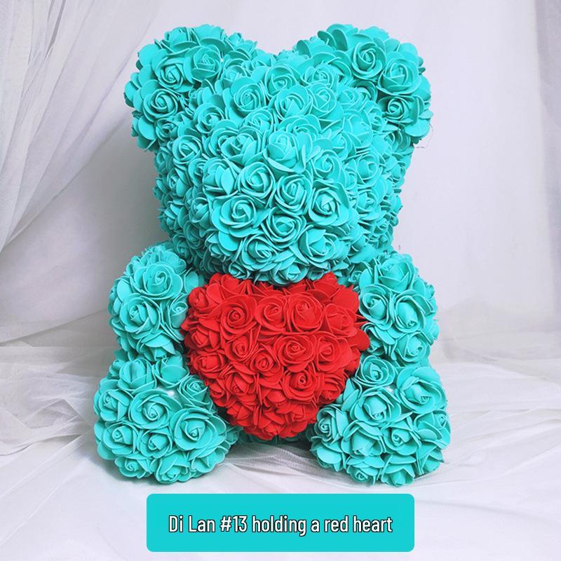 High-Grade Rose Foam Bear Gift - Perfect for Valentine's Day, Anniversaries, and Birthdays