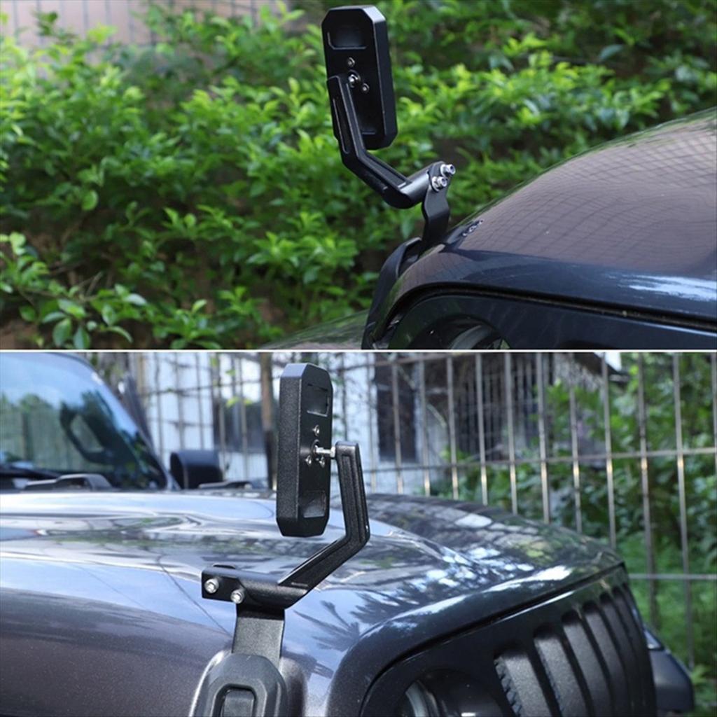 Hood Blind Spot Mirror Reversing Mirror for Jeep Wrangler JK 2007-2017 JL Gladiator JT 2018-2020 Accessories Right Side